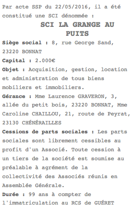 sci la grange au puit